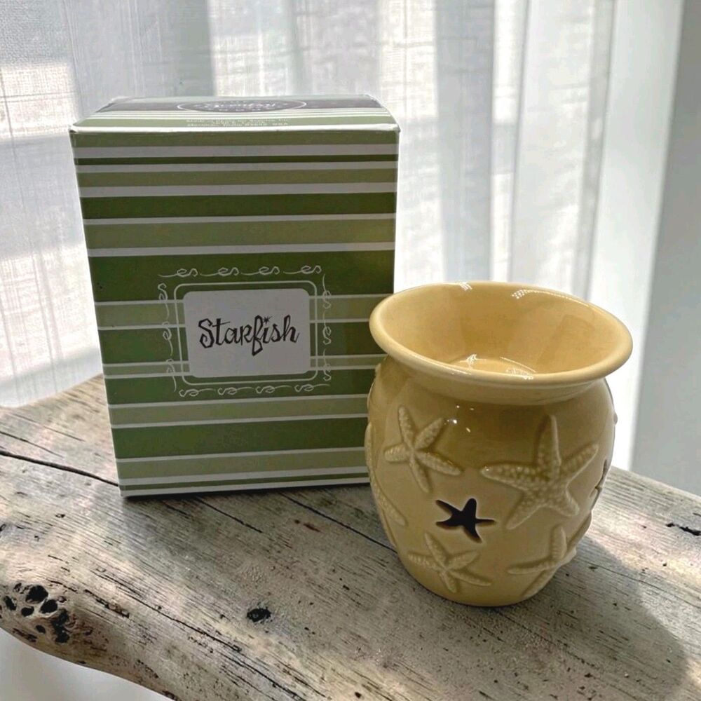 Scentsy Starfish Plug-In Mini Wall Wax Warmer Night Light Yellow New In Box